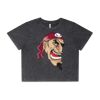 Wo's Stone Wash Heavy Crop Tee Thumbnail