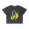 Wo's Stone Wash Heavy Crop Tee Thumbnail