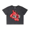 Wo's Stone Wash Heavy Crop Tee Thumbnail