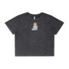 Wo's Stone Wash Heavy Crop Tee Thumbnail
