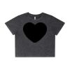 Wo's Stone Wash Heavy Crop Tee Thumbnail