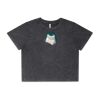 Wo's Stone Wash Heavy Crop Tee Thumbnail