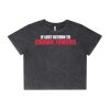Wo's Stone Wash Heavy Crop Tee Thumbnail