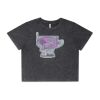 Wo's Stone Wash Heavy Crop Tee Thumbnail