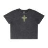 Wo's Stone Wash Heavy Crop Tee Thumbnail